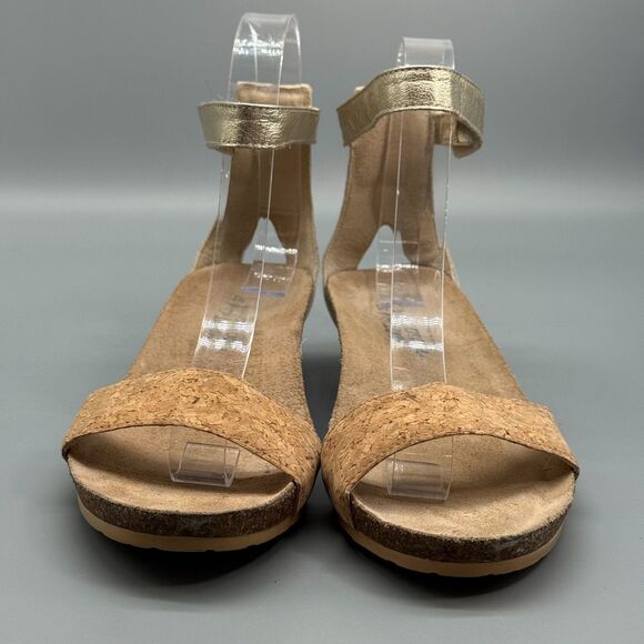 Naot Pixie Women's 6 Cork Ivory Sandals Strappy Wedge Ankle Strap Comfort Shoes - Picture 4 of 11